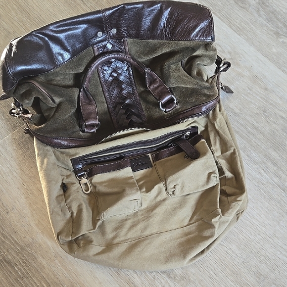 Cole Haan Green and Brown Bag - Picture 6 of 9